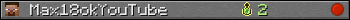 Max18okYouTube userbar 350x20