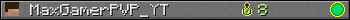 MaxGamerPVP_YT userbar 350x20