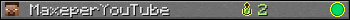 MaxeperYouTube userbar 350x20