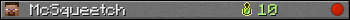 Benutzerleisten 350x20 für McSqueetch