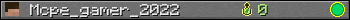 Mcpe_gamer_2022 userbar 350x20