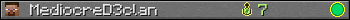 MediocreD3clan userbar 350x20