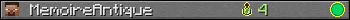 Юзербар 350x20 для MemoireAntique
