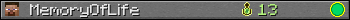 MemoryOfLife userbar 350x20