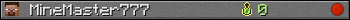 MineMaster777 userbar 350x20