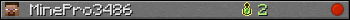 Юзербар 350x20 для MinePro3486