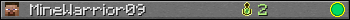 MineWarrior09 userbar 350x20