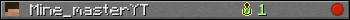 Mine_masterYT userbar 350x20