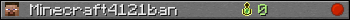 Minecraft4121ban userbar 350x20