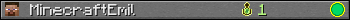 MinecraftEmil userbar 350x20