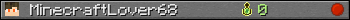 MinecraftLover68 userbar 350x20