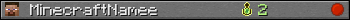 MinecraftNamee userbar 350x20