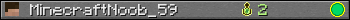 MinecraftNoob_59 userbar 350x20