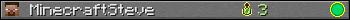 MinecraftSteve userbar 350x20