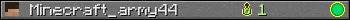 Minecraft_army44 userbar 350x20