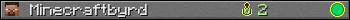 Minecraftbyrd userbar 350x20