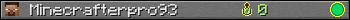 Minecrafterpro93 userbar 350x20