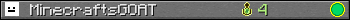 MinecraftsGOAT userbar 350x20