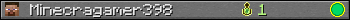 Minecragamer398 userbar 350x20