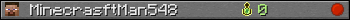 MinecrasftMan548 userbar 350x20