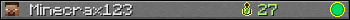 Minecrax123 userbar 350x20