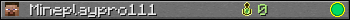 Юзербар 350x20 для Mineplaypro111