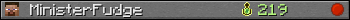 MinisterFudge userbar 350x20