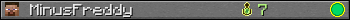 MinusFreddy userbar 350x20