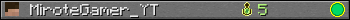 MiroteGamer_YT userbar 350x20