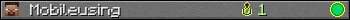 Mobileusing userbar 350x20