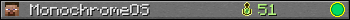 Benutzerleisten 350x20 für MonochromeOS