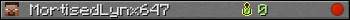 MortisedLynx647 userbar 350x20