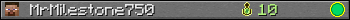 MrMilestone750 userbar 350x20