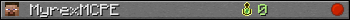 MyrexMCPE userbar 350x20