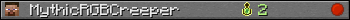 MythicRGBCreeper userbar 350x20