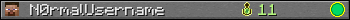 Юзербар 350x20 для N0rmalUsername