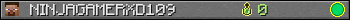 NINJAGAMERXD109 userbar 350x20