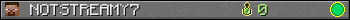 NOTSTREAMY7 userbar 350x20