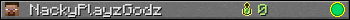 NackyPlayzGodz userbar 350x20