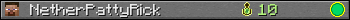 NetherPattyRick userbar 350x20