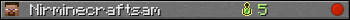 Nirminecraftsam userbar 350x20