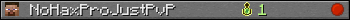 NoHaxProJustPvP userbar 350x20