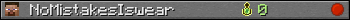 NoMistakesIswear userbar 350x20