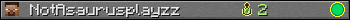 NotAsaurusplayzz userbar 350x20