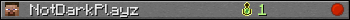 NotDarkPlayz userbar 350x20