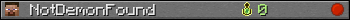 NotDemonFound userbar 350x20