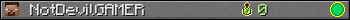 NotDevilGAMER userbar 350x20