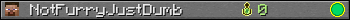 NotFurryJustDumb userbar 350x20