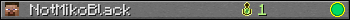 NotMikoBlack userbar 350x20