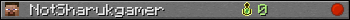 NotSharukgamer userbar 350x20